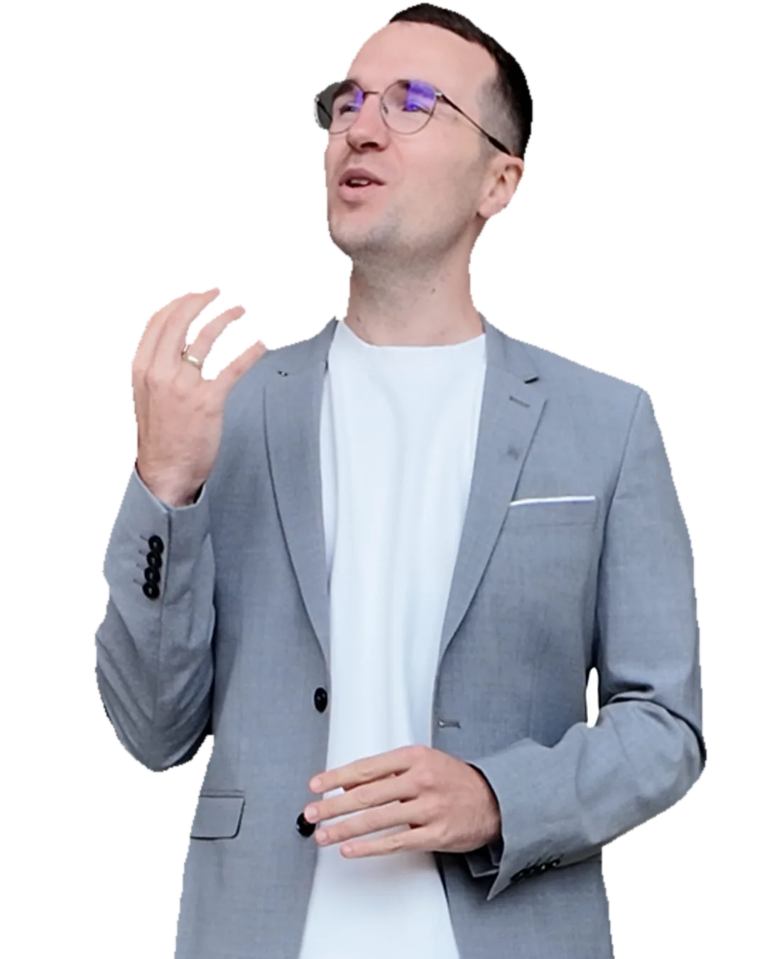 Daniel Nerreter bei einem Vortrag